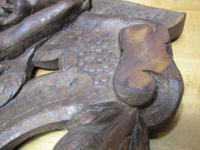 Load image into Gallery viewer, Antique Wooden Carved Faun Monster Beast Archictural Hardware Element Salvage Panel Part Decorative Arts
