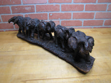 Load image into Gallery viewer, Old Ironwood Elephant Family Herd Sculpture large detailed hand carved artwork
