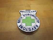 Load image into Gallery viewer, KEYSTONE AUTOMOBILE CLUB PHYSICIAN Old Porcelain Auto Truck Badge Sign Emblem Ad

