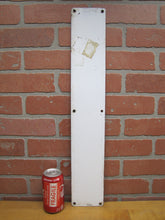 Load image into Gallery viewer, FIRE EXTINGUISHER Original Old Porcelain Safety Advertising Sign Down Arrow
