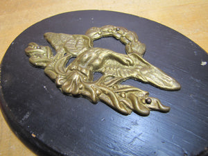 Spread Winged Eagle Old Brass Decorative Arts Plaque Hardware Element