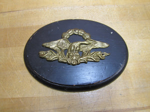 Spread Winged Eagle Old Brass Decorative Arts Plaque Hardware Element