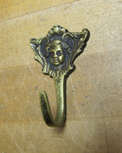 Load image into Gallery viewer, Childs Face Antique Decorative Arts Brass Bronze Hook Hanger Hardware Element
