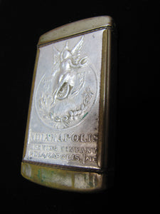 INDIANPOLIS BREWING Co INDIANA Antique Pre Prohibition Advertising Match Safe Vesta Holder PROGRESS BRAND