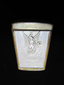 INDIANPOLIS BREWING Co INDIANA Antique Pre Prohibition Advertising Match Safe Vesta Holder PROGRESS BRAND