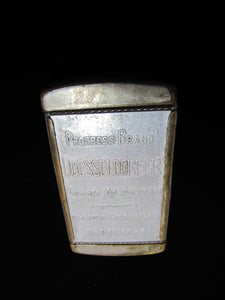 INDIANPOLIS BREWING Co INDIANA Antique Pre Prohibition Advertising Match Safe Vesta Holder PROGRESS BRAND