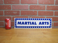 Load image into Gallery viewer, MARTIAL ARTS Old Double Sided Movie Rental Store Display Advertising Sign
