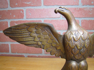 SPREAD WINGED EAGLE Antique Bronze Brass Decorative Arts Architectural Hardware Element Large 9+ lbs
