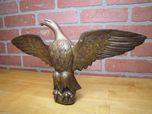SPREAD WINGED EAGLE Antique Bronze Brass Decorative Arts Architectural Hardware Element Large 9+ lbs