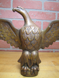 SPREAD WINGED EAGLE Antique Bronze Brass Decorative Arts Architectural Hardware Element Large 9+ lbs