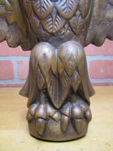 SPREAD WINGED EAGLE Antique Bronze Brass Decorative Arts Architectural Hardware Element Large 9+ lbs