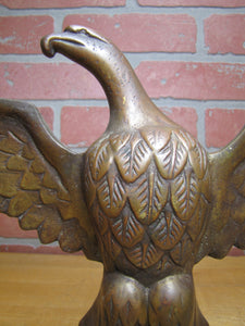 SPREAD WINGED EAGLE Antique Bronze Brass Decorative Arts Architectural Hardware Element Large 9+ lbs