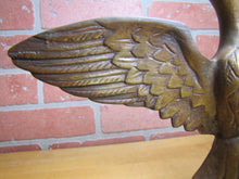 Load image into Gallery viewer, SPREAD WINGED EAGLE Antique Bronze Brass Decorative Arts Architectural Hardware Element Large 9+ lbs
