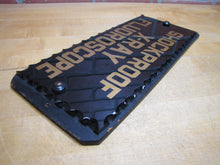 Load image into Gallery viewer, SHOCKPROOF X-RAY FLOUROSCOPE c1930s ROG Reverse On Chip Scallop Edge Glass Sign
