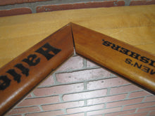 Load image into Gallery viewer, E D STEELE &amp; Co ST JOHNSBURY VT CLOTHIERS HATTERS Antique Wooden Frame Advertising Mirror Sign Impressed Lettering
