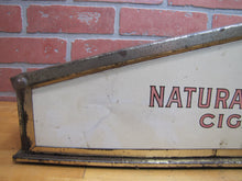 Load image into Gallery viewer, NATURAL BLOOM CIGARS Antique Cigar Store Display Case Tin Litho Sign PROPERTY OF HARRY BLUM NYC FELDHUHN DISPLAY CASE Co NYC
