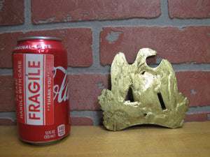 EAGLE Old Brass Figural Decorative Art Hardware Element Ammo Box Clock Furniture