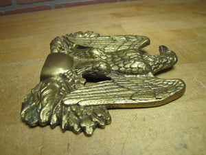 EAGLE Old Brass Figural Decorative Art Hardware Element Ammo Box Clock Furniture