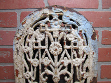 Load image into Gallery viewer, Antique Victorian Tombstone Flowers Vent Grate Decorative Arts Architectural Hardware Element
