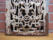 Load image into Gallery viewer, Antique Victorian Tombstone Flowers Vent Grate Decorative Arts Architectural Hardware Element
