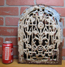 Load image into Gallery viewer, Antique Victorian Tombstone Flowers Vent Grate Decorative Arts Architectural Hardware Element

