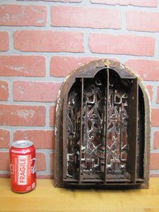 Antique Victorian Tombstone Flowers Vent Grate Decorative Arts Architectural Hardware Element
