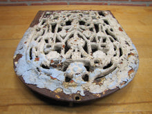 Load image into Gallery viewer, Antique Victorian Tombstone Flowers Vent Grate Decorative Arts Architectural Hardware Element

