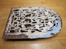 Load image into Gallery viewer, Antique Victorian Tombstone Flowers Vent Grate Decorative Arts Architectural Hardware Element
