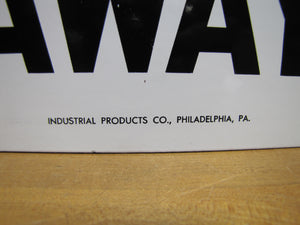 DANGER KEEP AWAY Original Old Porcelain Sign INDUSTRIAL PROD Co PHILADELPHIA PA