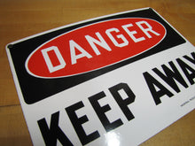Load image into Gallery viewer, DANGER KEEP AWAY Original Old Porcelain Sign INDUSTRIAL PROD Co PHILADELPHIA PA
