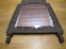 Load image into Gallery viewer, Antique Bronze Cherubs Urn Victorian Decorative Arts Bevel Edge Mirror
