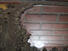 Load image into Gallery viewer, Antique Bronze Cherubs Urn Victorian Decorative Arts Bevel Edge Mirror
