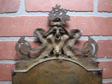 Load image into Gallery viewer, Antique Bronze Cherubs Urn Victorian Decorative Arts Bevel Edge Mirror
