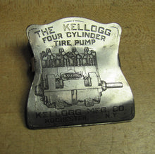 Load image into Gallery viewer, KELLOGG 4 CYLINDER TIRE PUMP Old Gas Station Repair Shop Advertising Paperclip
