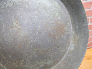 LECLERC NY MAKER Antique Copper Pan Large Heavy New York Wrought Iron Handle