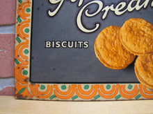 Load image into Gallery viewer, MACFARLANE LANG&#39;S GIPSY CREAM BISCUITS Anique Advertising Sign TOC Diner Country Store Ad
