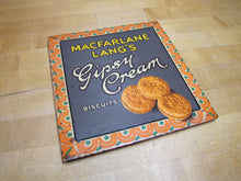 Load image into Gallery viewer, MACFARLANE LANG&#39;S GIPSY CREAM BISCUITS Anique Advertising Sign TOC Diner Country Store Ad
