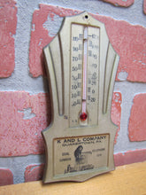 Load image into Gallery viewer, K AND L COMPANY QUAKERTOWN PA COAL LUMBER Old Thermometer STOKERMATIC ANTHRACITE
