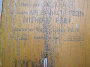 Dr HEINDEL Dentist Dr STIEFF Glasses 9th St READING PA Old Wooden Ad Thermometer Sign Optometrist  Dental Advertising Teeth Eye