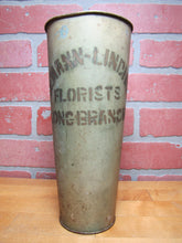 Load image into Gallery viewer, SODEMANN-LINDHARDT FLORISTS LONG BRANCH NJ Old Advertising TINDECO Flower Vase Holder Store Ad NEW JERSEY
