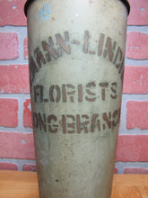 Load image into Gallery viewer, SODEMANN-LINDHARDT FLORISTS LONG BRANCH NJ Old Advertising TINDECO Flower Vase Holder Store Ad NEW JERSEY
