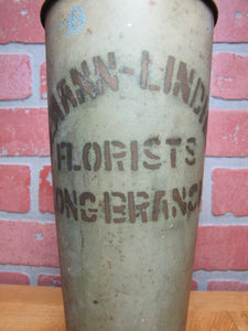 SODEMANN-LINDHARDT FLORISTS LONG BRANCH NJ Old Advertising TINDECO Flower Vase Holder Store Ad NEW JERSEY
