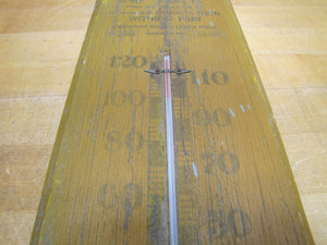 Dr HEINDEL Dentist Dr STIEFF Glasses 9th St READING PA Old Wooden Ad Thermometer Sign Optometrist  Dental Advertising Teeth Eye