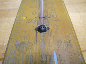 Dr HEINDEL Dentist Dr STIEFF Glasses 9th St READING PA Old Wooden Ad Thermometer Sign Optometrist  Dental Advertising Teeth Eye