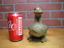 Load image into Gallery viewer, Antique Bronze Clad Duck Decorative Arts Figural Statue Wonderful Old Paint Surface and Patina
