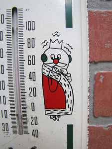 BUBBLE UP Orig Old Advertising Thermometer Sign Made in USA kiss of lemon lime