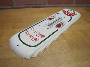BUBBLE UP Orig Old Advertising Thermometer Sign Made in USA kiss of lemon lime