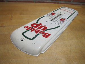 BUBBLE UP Orig Old Advertising Thermometer Sign Made in USA kiss of lemon lime