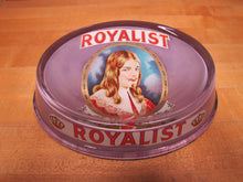 Load image into Gallery viewer, ROYALIST Antique CIGAR Advertising Glass Change Receiver Tray Sign Store Display BRUNHOFF MFG CINCINNATI OHIO
