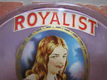 Load image into Gallery viewer, ROYALIST Antique CIGAR Advertising Glass Change Receiver Tray Sign Store Display BRUNHOFF MFG CINCINNATI OHIO
